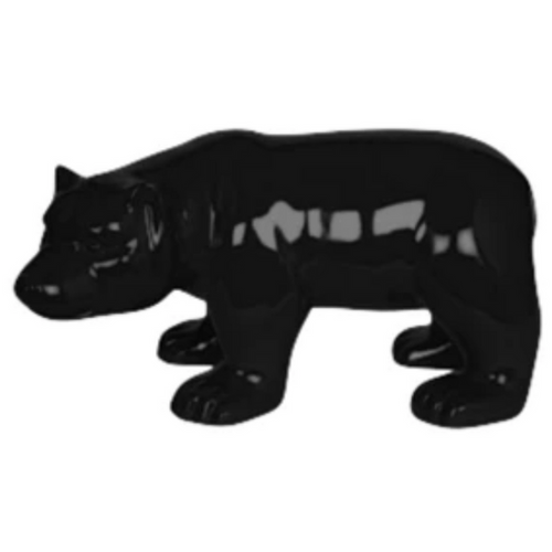 Statue Ours Animaux Resine - 100cm - Noir