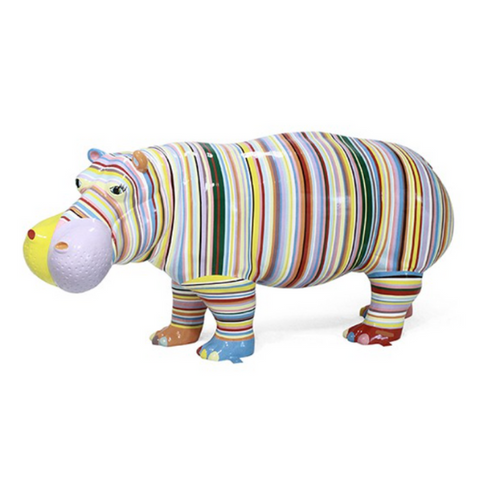 Statue Hippopotame Animaux Resine - 180cm - Candy