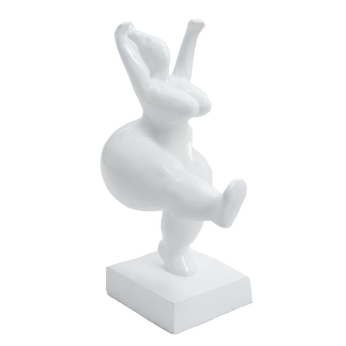 Statue Femme Nana Oeuvre Resine - 55cm - Blanc