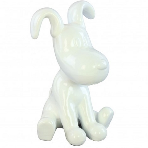 Statue Chien Snoopy Animaux Resine - 30cm - Blanc