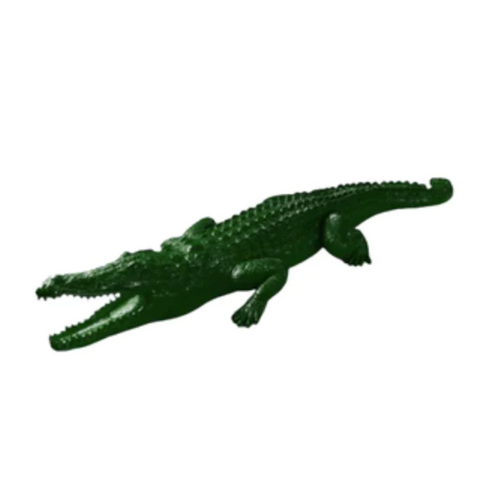 Statue de Crocodile en Résine - 3,2m - Couleur Verte