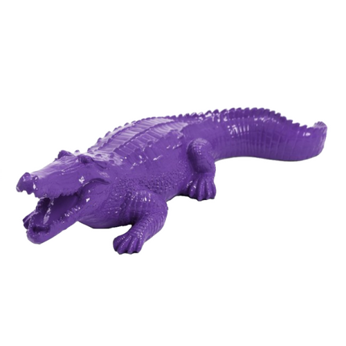 Statue Crocodile Animaux Resine - 40cm - Violet