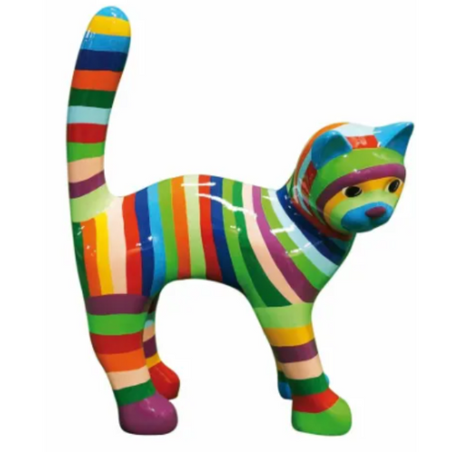 Statue en Résine de Chat - 35cm - Design Berlingot