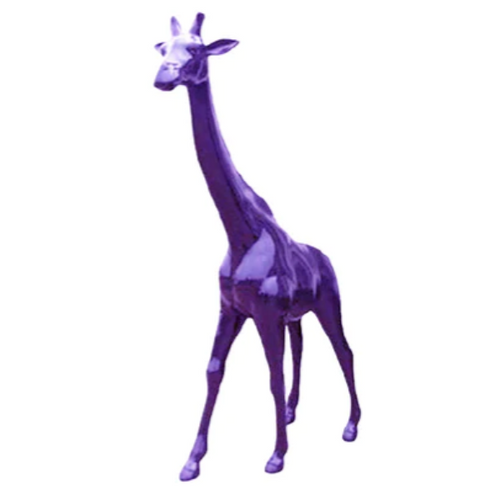 Statue Girafe Animaux Resine - 150cm - Violet