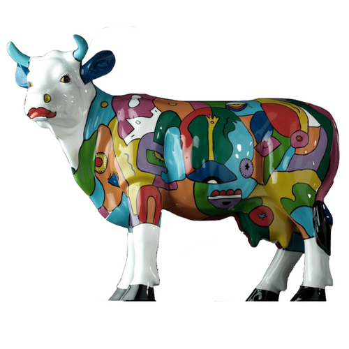 Statue Vache Animaux Resine - 225cm - Multi Gum