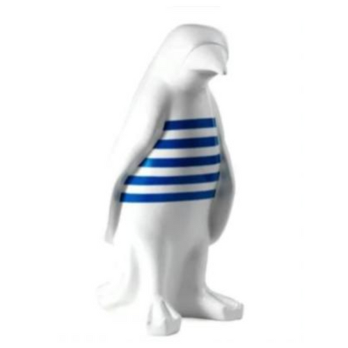 Statue de Pingouin en Résine - 120cm - Bleu Marin Élégant