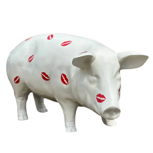 Statue de Cochon en Résine - 100 cm - Bisous Exotique