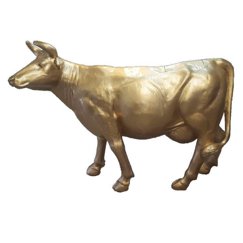 Statue Vache Animaux Resine - 225cm - Doré