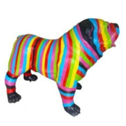 Statue Chien Bouledogue Anglais Animaux Resine - 30cm - Berlingot