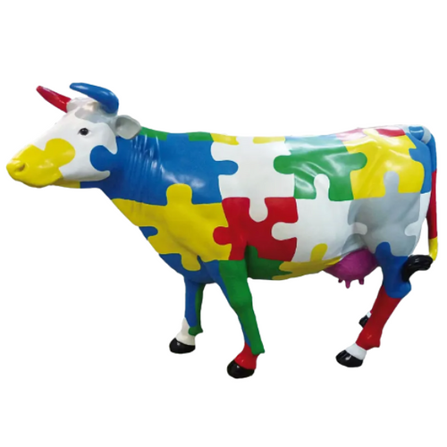 Statue Vache Animaux Resine - 225cm - Puzzle