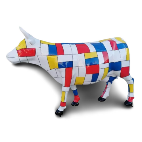 Statue Vache Animaux Resine - 225cm - Mondrian