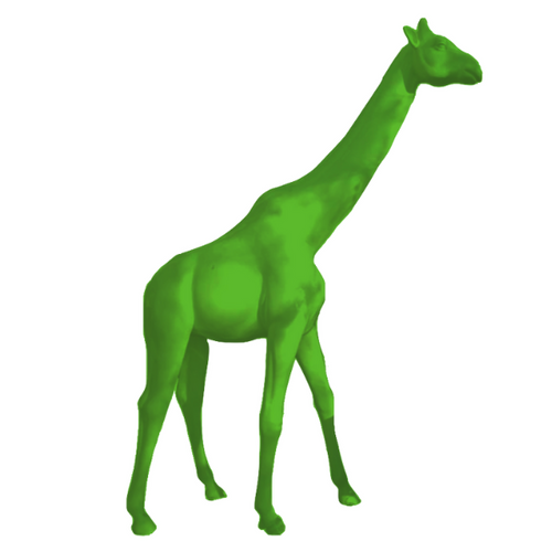 Statue de Girafe en Résine - 320cm - Couleur Vert Pomme