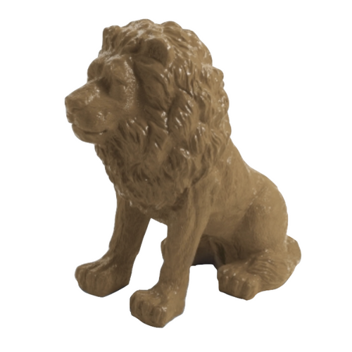 Statue Lion Animaux Resine - 65cm - Marron