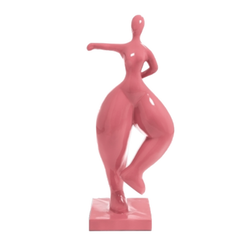 Statue Femme Nana Oeuvre Resine - 135cm - Rose Clair