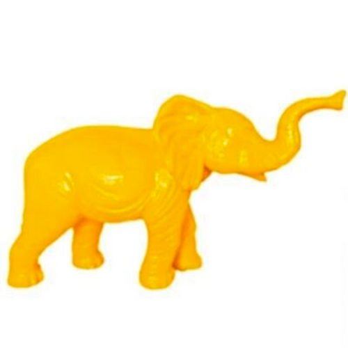 Statue Elephant Animaux Resine - 185cm - Jaune