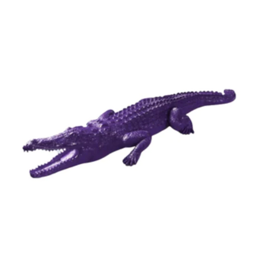 Statue Exotique de Crocodile en Résine - 320cm - Couleur Violet