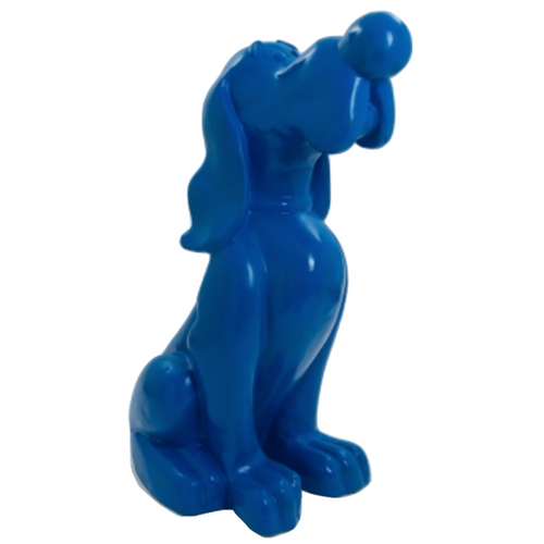 Statue Résine Chien Snoopy - 160 cm - Bleu Nuit Éblouissant