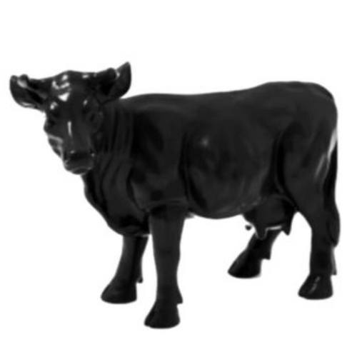 Statue Vache Animaux Resine - 50cm - Noir