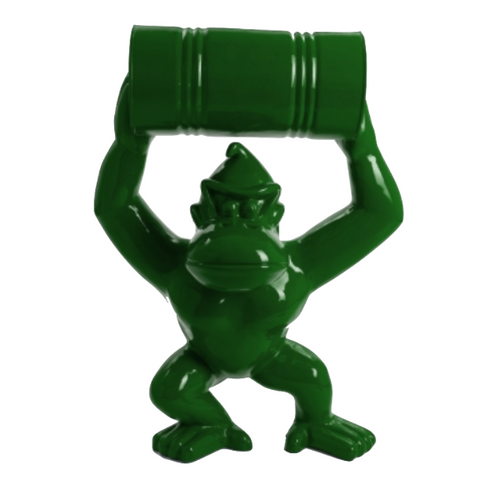 Statue Gorille Kong Animaux Resine - 120cm - Vert