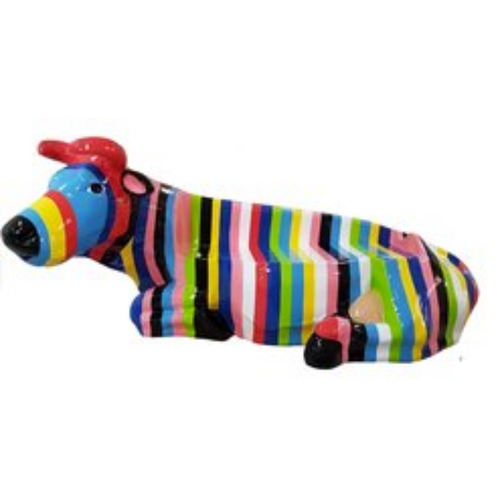 Statue Vache Banc Animaux Resine - 225cm - Berlingot