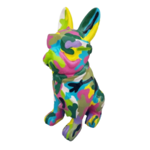 Statue Chien Bouledogue Francais Animaux Resine - 35cm - Smarties