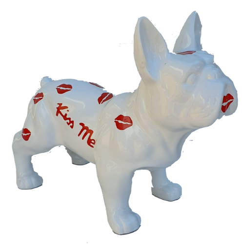 Statue de Bouledogue Français en Résine - 45 cm - Élégance Animale