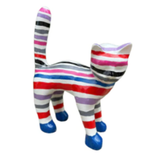 Statue Chat Animaux Resine - 45cm - Candy