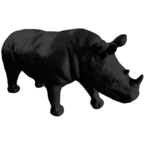 Statue Rhinoceros Animaux Resine - 180cm - Noir