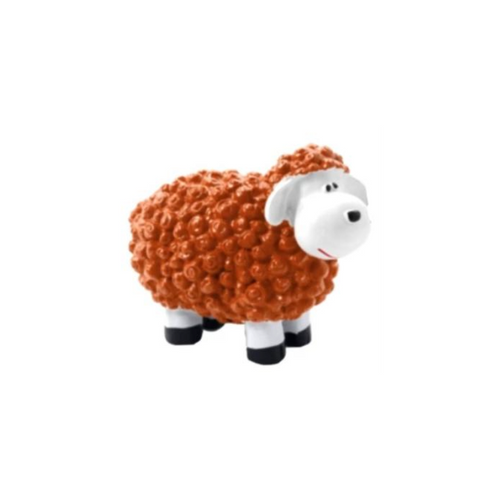 Statue de Mouton Exotique en Résine - 40cm - Couleur Orange