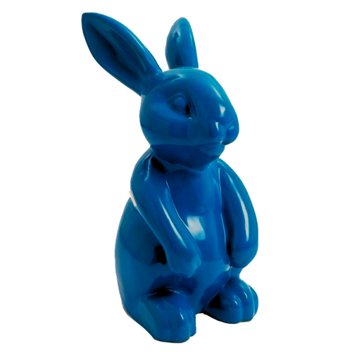 Statue de Lapin en Résine - 60 cm - Couleur Nuit Étoilée