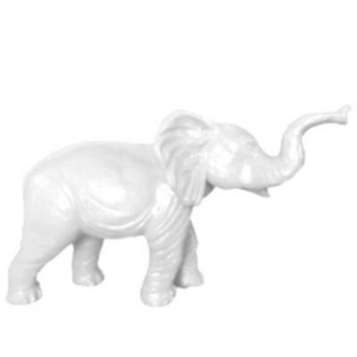 Statue Elephant Animaux Resine - 410cm - Blanc