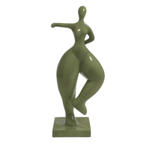 Statue Femme Nana Oeuvre Resine - 135cm - Vert Kaki