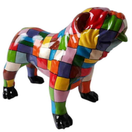 Statue Chien Bouledogue Anglais Animaux Resine - 160cm - Dragibus