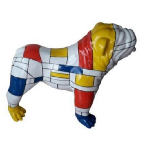 Statue Chien Bouledogue Anglais Animaux Resine - 90cm - Mondrian