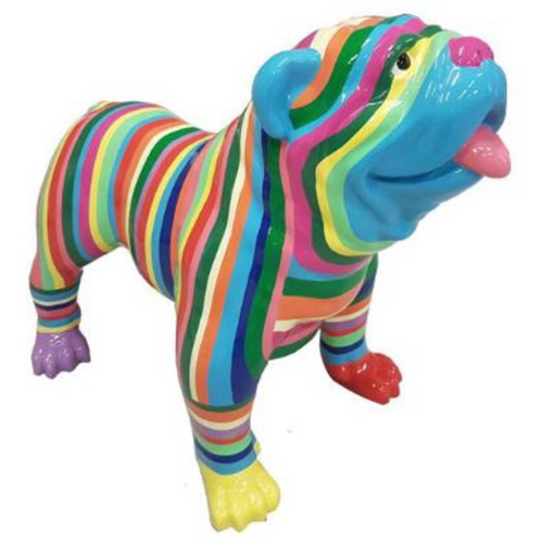 Statue Chien Bouledogue Anglais Animaux Resine - 160cm - Candy