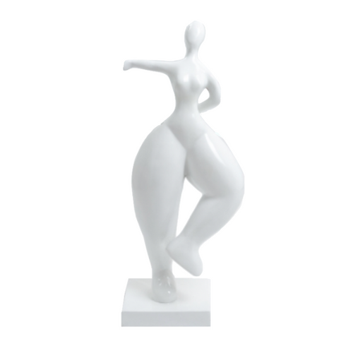 Statue Femme Nana Oeuvre Resine - 85cm - Blanc