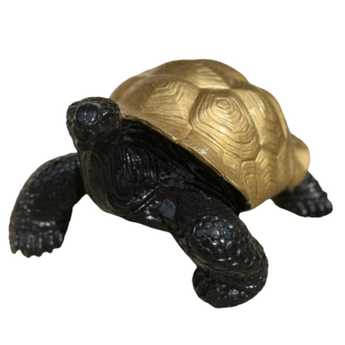 Statue Tortue Animaux Resine - 65cm - Doré