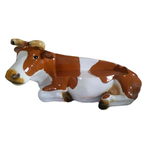 Statue Vache Banc Animaux Resine - 225cm - Mondéliardes