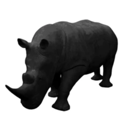 Statue Rhinoceros Animaux Resine - 380cm - Noir