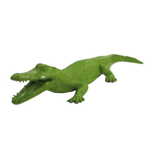 Statue de Crocodile en Résine - 215cm - Vert Pomme Exotique