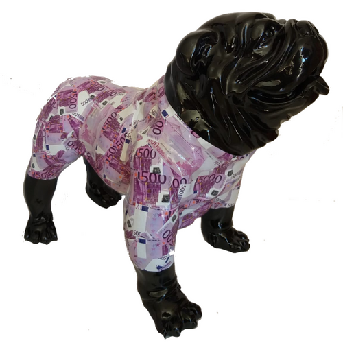 Statue Résine Bouledogue Anglais - 30 cm - Élégance Animalière