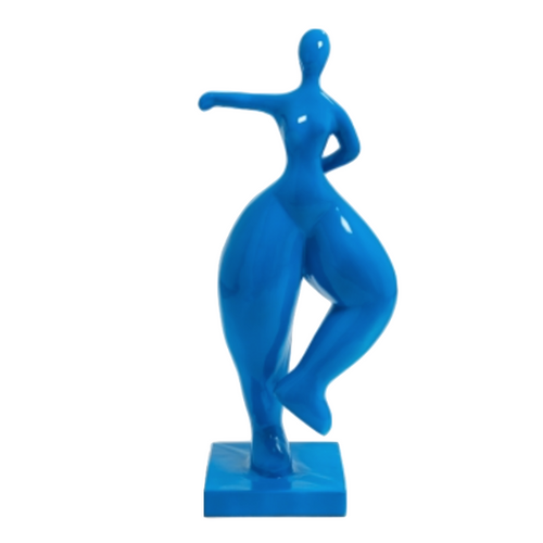 Statue Femme Nana Oeuvre Resine - 135cm - Bleu