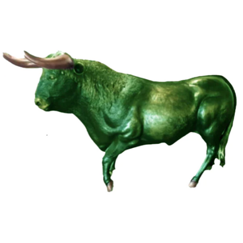 Statue Taureau Animaux Resine - 250cm - Vert