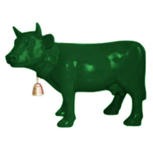 Statue Vache Animaux Resine - 110cm - Vert