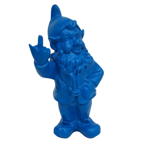 Statue de Nain en Résine - 33 cm - Couleur Azure