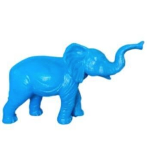 Statue Elephant Animaux Resine - 410cm - Bleu Ciel