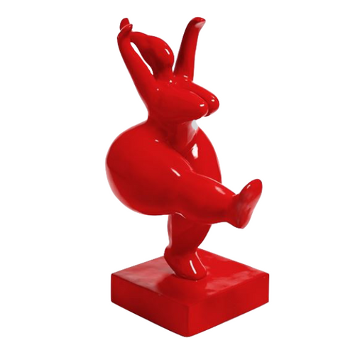 Statue Femme Nana Oeuvre Resine - 55cm - Rouge