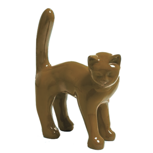 Statue de Chat en Résine - 35 cm - Couleur Marron