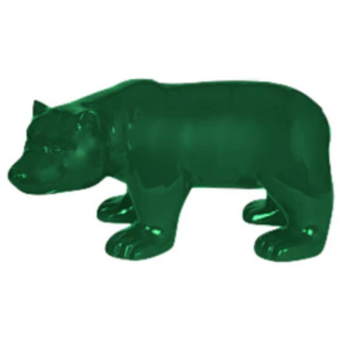 Statue Ours Animaux Resine - 100cm - Vert