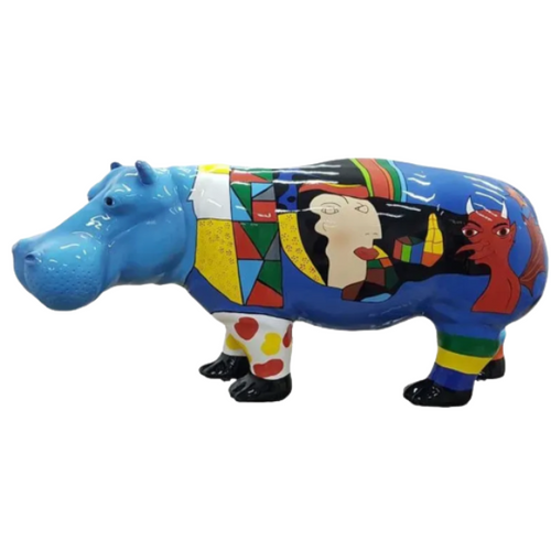 Statue Hippopotame Animaux Resine - 180cm - Picasso